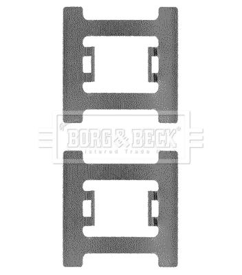 BORG & BECK Комплектующие, колодки дискового тормоза BBK1196